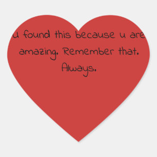 Acte de bonté aléatoire cadeau - autocollant d'amo