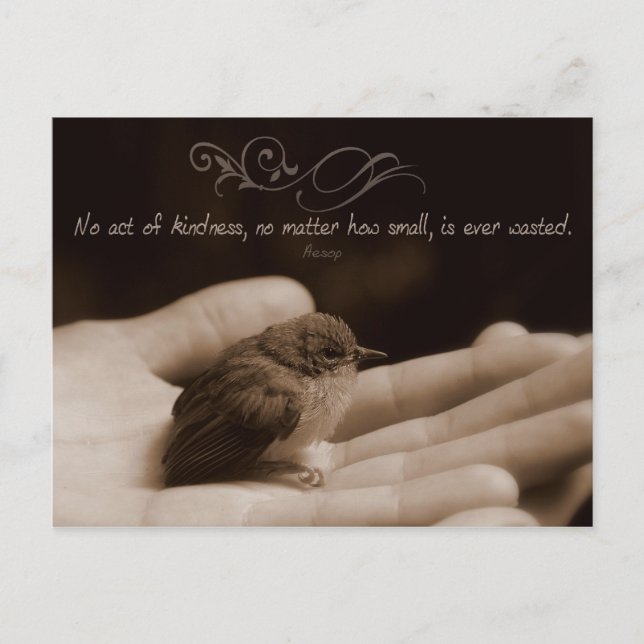 Acte de gentillesse Carte postale Inspirationnelle (Devant)
