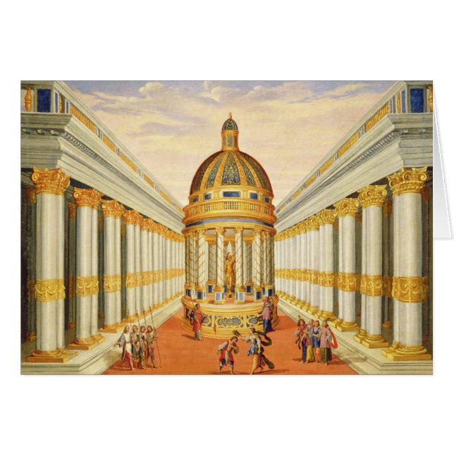 Acte I, scènes VII et VIII : Le temple de Baccus (Devant horizontal)