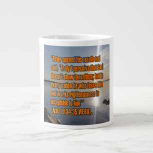 Actes 10:34–35 WEBU Mug