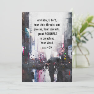 Actes 4:29 Seigneur Donner Grande Audace Bible Car