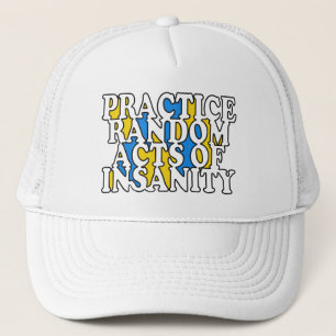 Actes aléatoires de casquettes de folie