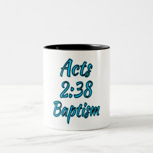 Actes chrétiens 2:38 Mug