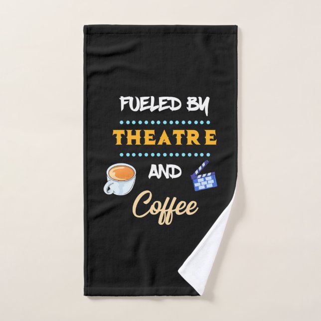 Acteur alimenté par le café du théâtre (Serviette à main)