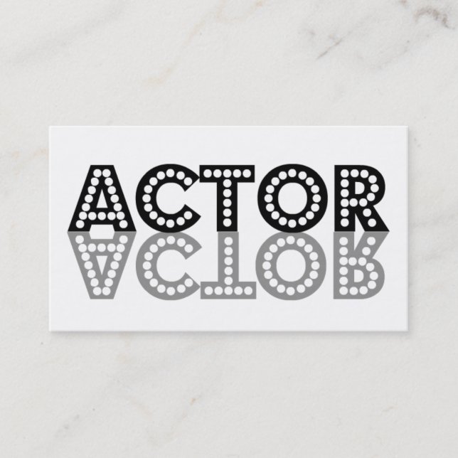 Acteur Carte de visite instantané (Devant)