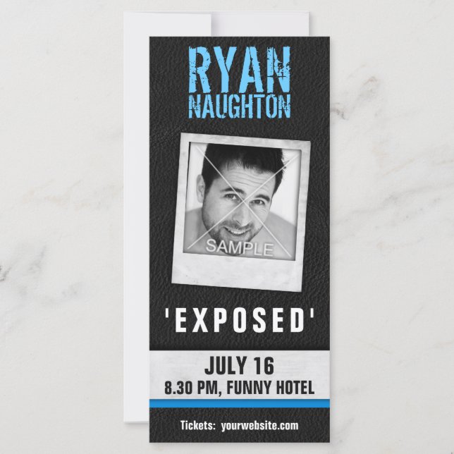 Acteur photo cool en cuir Cadre Comédien (Devant)