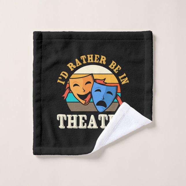 Acteur Préférerait Être Dans Le Théâtre (Gant de toilette)