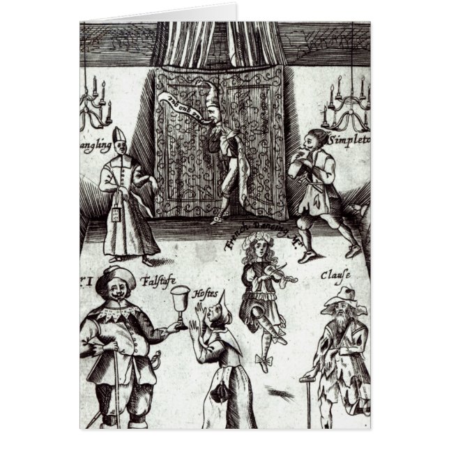 Acteurs comiques dans la représentation, 1662 (Devant)