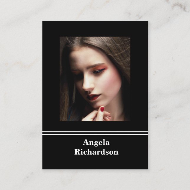 Acteurs et modèles Carte de visite minimaliste mod (Devant)