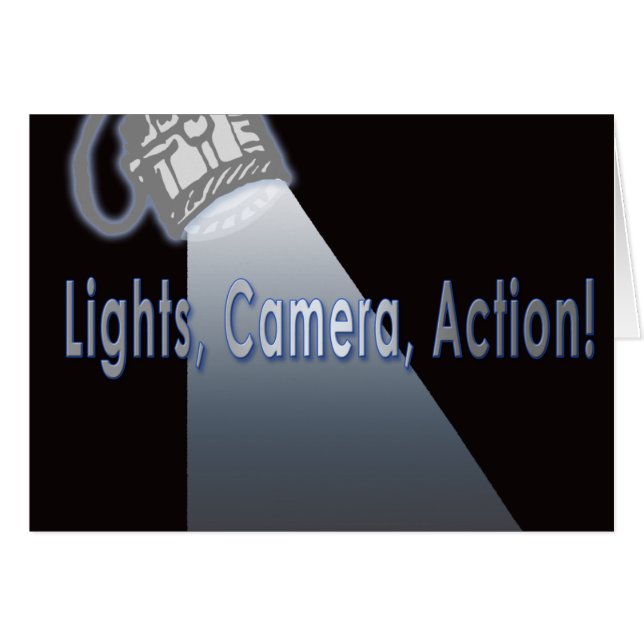 Action d'appareil-photo de lumières ! (Devant horizontal)