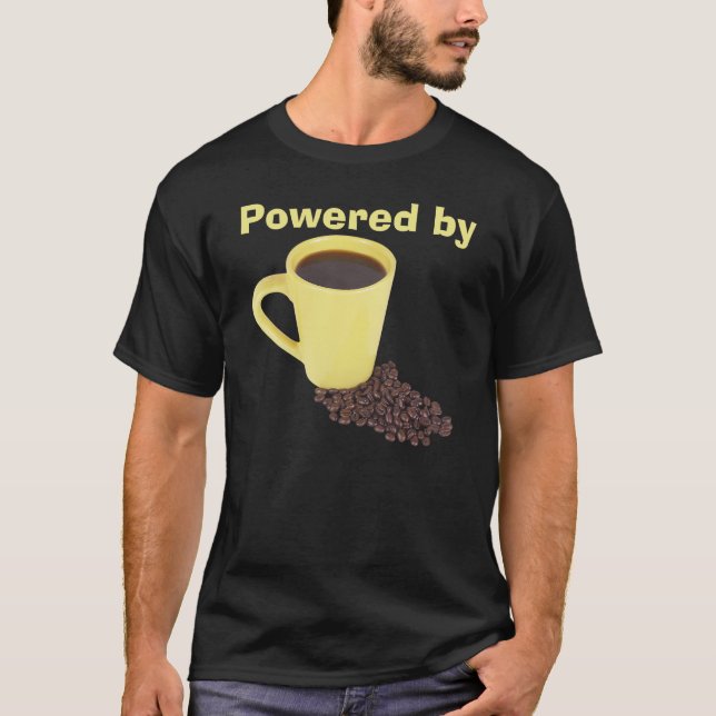 Actionné par le T-shirt de café (Devant)