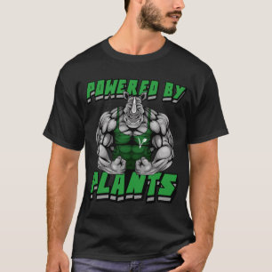 ACTIONNÉ PAR le T-shirt de RHINOCÉROS de PLANTES