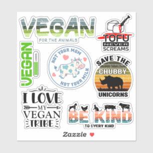 Activisme Vegan Stickers