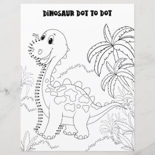 Activité de dinosaure mignonne et amusante pour en