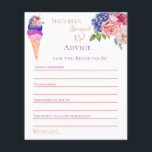 Activité de Fête des mariées florale de crème glac<br><div class="desc">Cette Ice Cream unique thème aquarelle Je peins par moi-même dans les couleurs modernes Azur Blue, Vanilla Cream, Peach, Bourgogne, Viva Magenta et Blush Pink pour votre plaisir et pétillant selebration avec des amis "Elle a été scooped up" Fête des mariées. D'autres articles correspondants pour votre fête disponibles dans ma...</div>