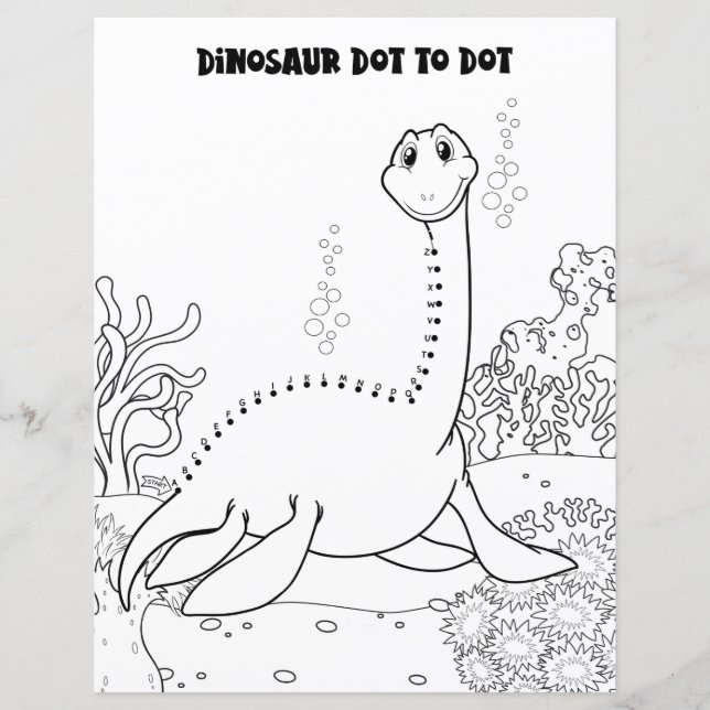 Activité pour enfants Dinosaur mignon Alphabet Poi (Devant)