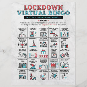 Activités de verrouillage du bingo de quarantaine