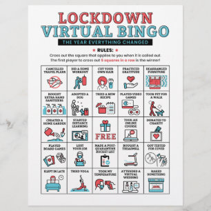 Activités de verrouillage du bingo de quarantaine