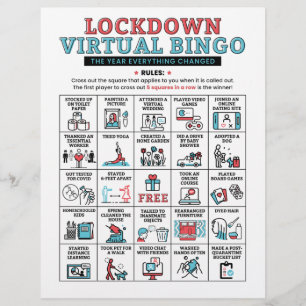 Activités de verrouillage du bingo de quarantaine