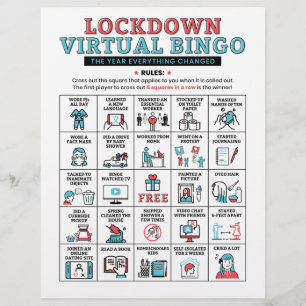Activités de verrouillage du bingo de quarantaine