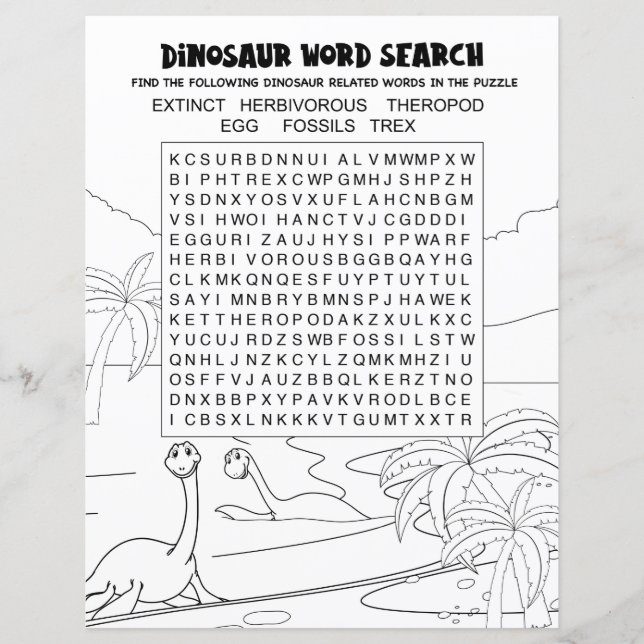 Activités Enfants Amusants Dinosaure Puzzle Mot Re (Devant)