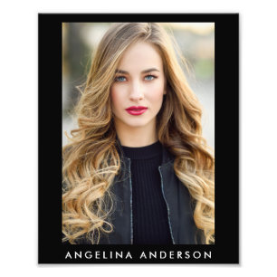 Actor Model 8 x 10 Portefeuille photo Print Blk