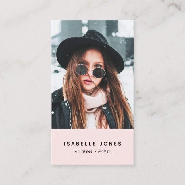 Actor Model Singer Dancer Carte de visite photo (Devant)