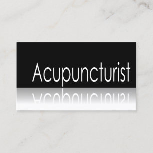 - Acupuncteur - carte de visite réfléchi