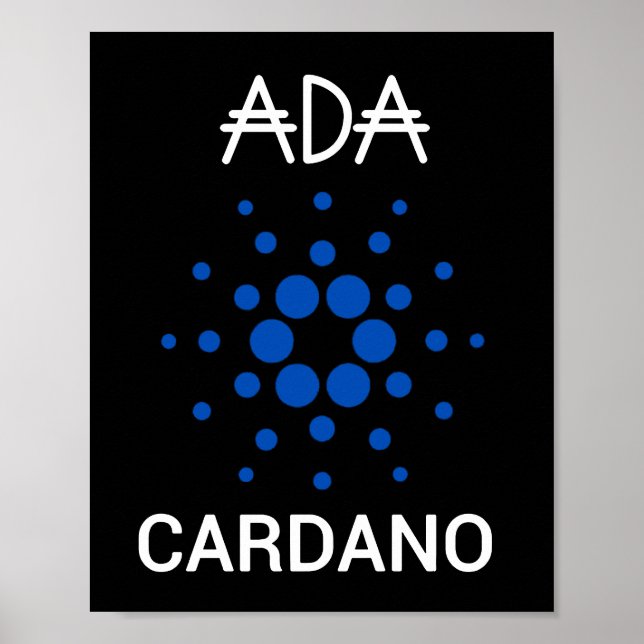ADA Cardano Crypto Coin Poster (Devant)