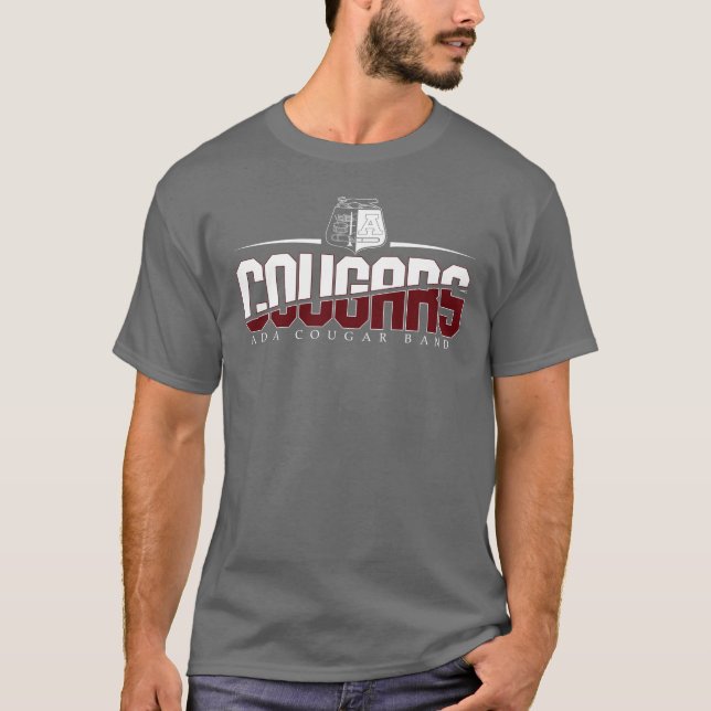 Ada Cougar Band T-shirt gris classique (Devant)