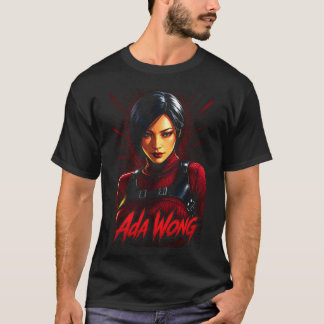 Ada Horreur Wong Art 69 | T-Shirt Noir Basique