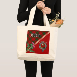 Adair Clan Badge & Tartan Grand Sac fourre-tout