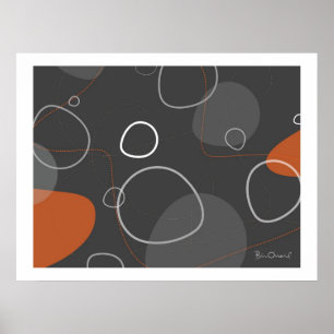 Adakame - Poster Abstrait rétro-moderne