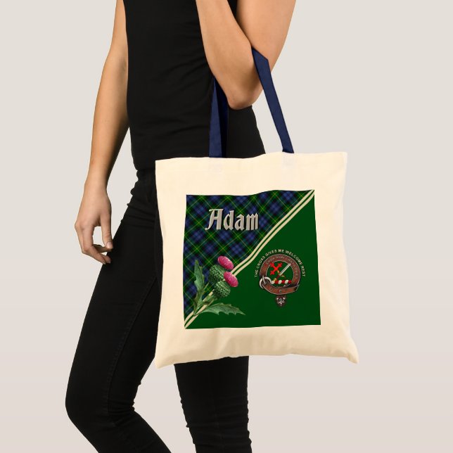 Adam Clan Badge & Sac fourre-tout Tartan (Devant (produit))