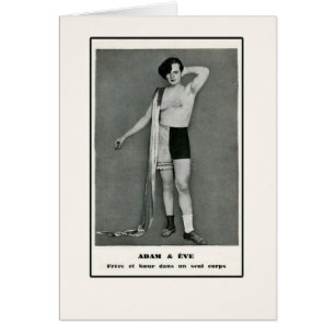 Adam et de femme de demi d'homme d'Ève demi