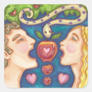 Adam Et Eve APPLE SEDUCTION STICKERS Feuille