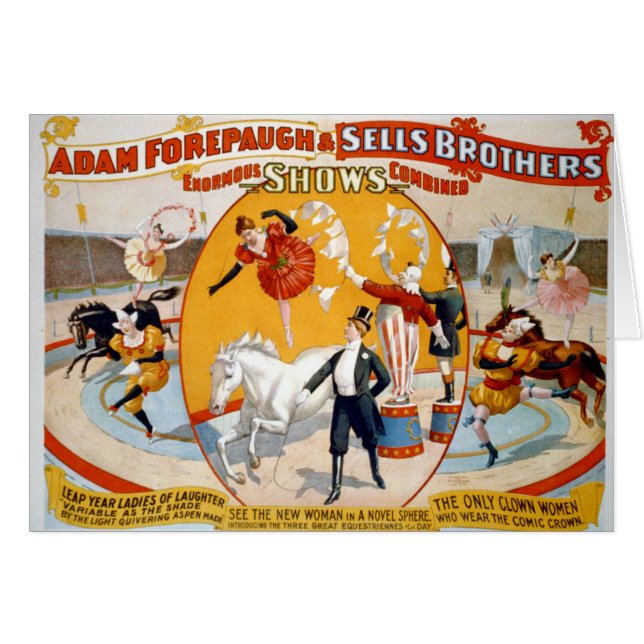 Adam Forepaugh & Sells Brothers (Devant horizontal)