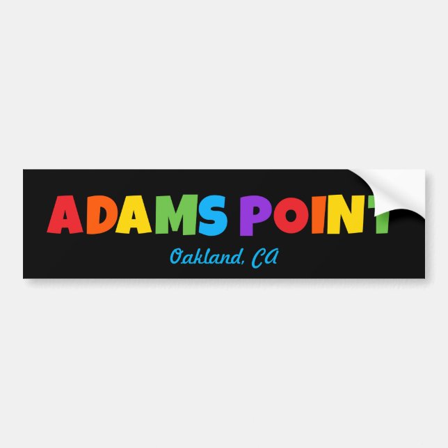 Adams Point / Fairyland Bumper Sticker (Devant)