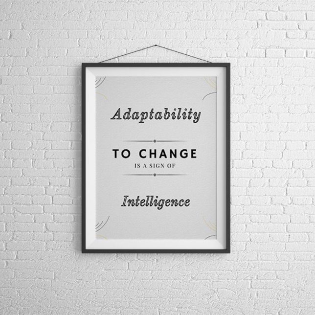 Adaptabilité Pour Changer Motivation Poster (Créateur téléchargé)