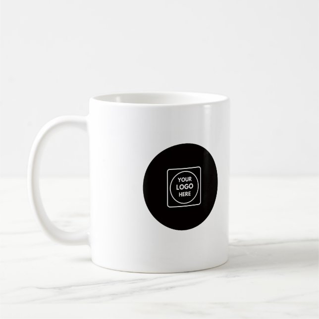 Add A Logo Business Personalized Coffee Mug (Gauche)