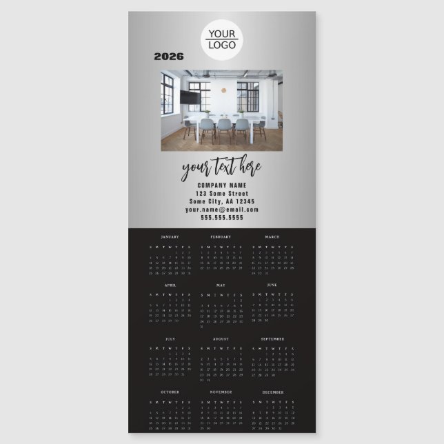 Add your Logo 2026 Calendar Company Photo (Devant)