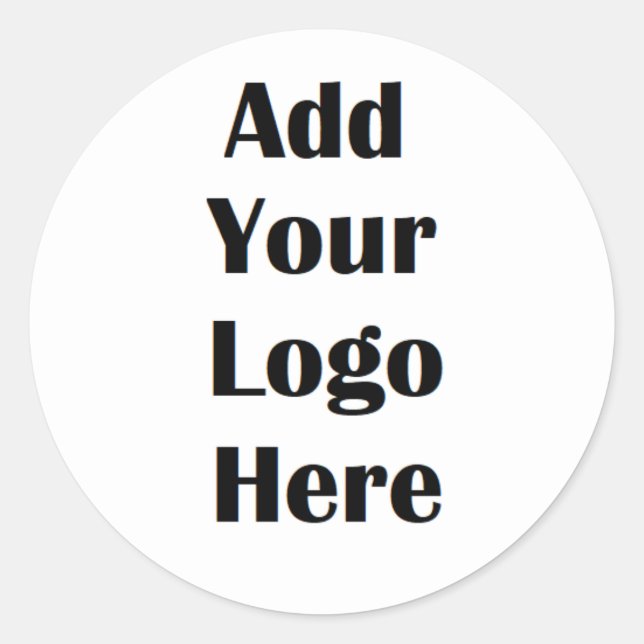 Add Your Logo Personalize Business Logo Stickers (Devant)