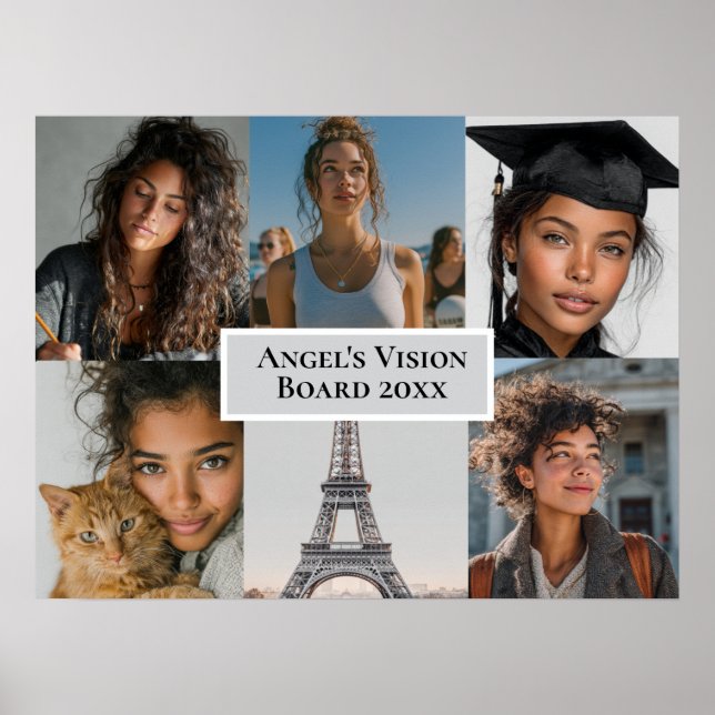 Add Your Photos Vision Board Custom Poster (Devant)