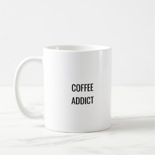 Addict de café amusant minimaliste Mug