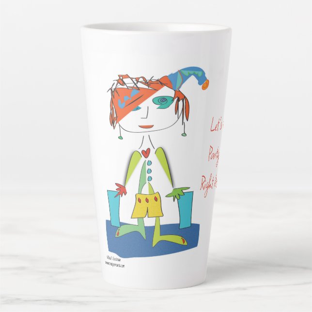 'Addie' - Yoga Latte Mug (Devant)