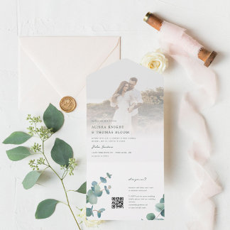 Adelaide Faire-part de mariage avec QR Code RSVP