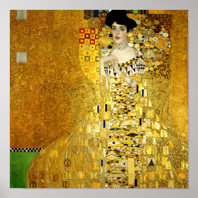 Adele Bloch-Bauer I by Gustav Klimt Poster Print (Devant)