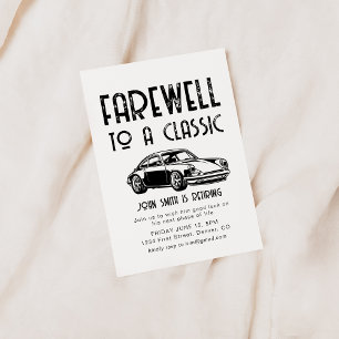 Adieu à un Invitation classique du Parti de la ret