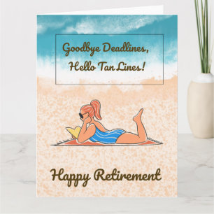 Adieu Délais Drôle carte de retraite