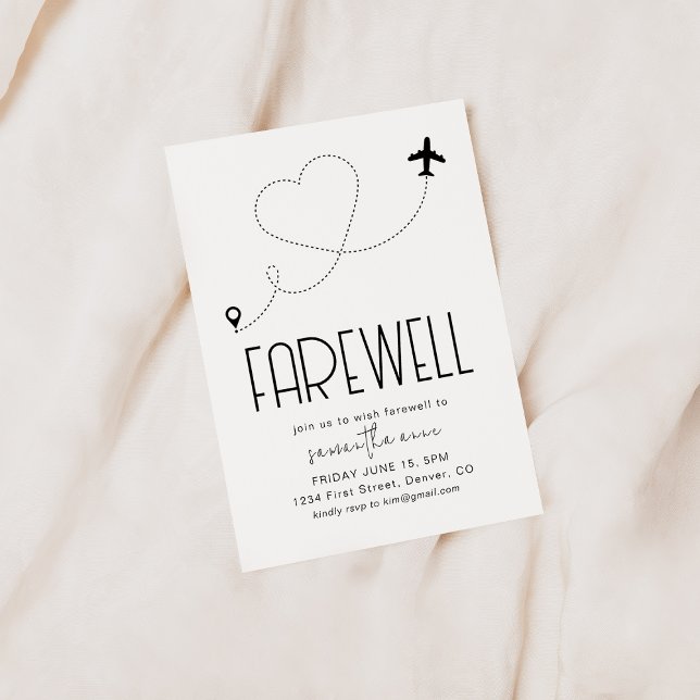 Adieu Déménagement Invitation de la partie de retr (Créateur téléchargé)